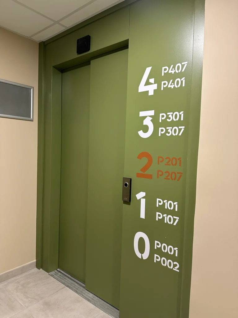 Signalétique de palier, résidence Lavandin